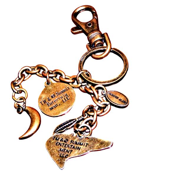 Rare Twilight Saga New Moon Wolf Pack Tattoo Key Chain/Bag Clip - Picture 2 of 12